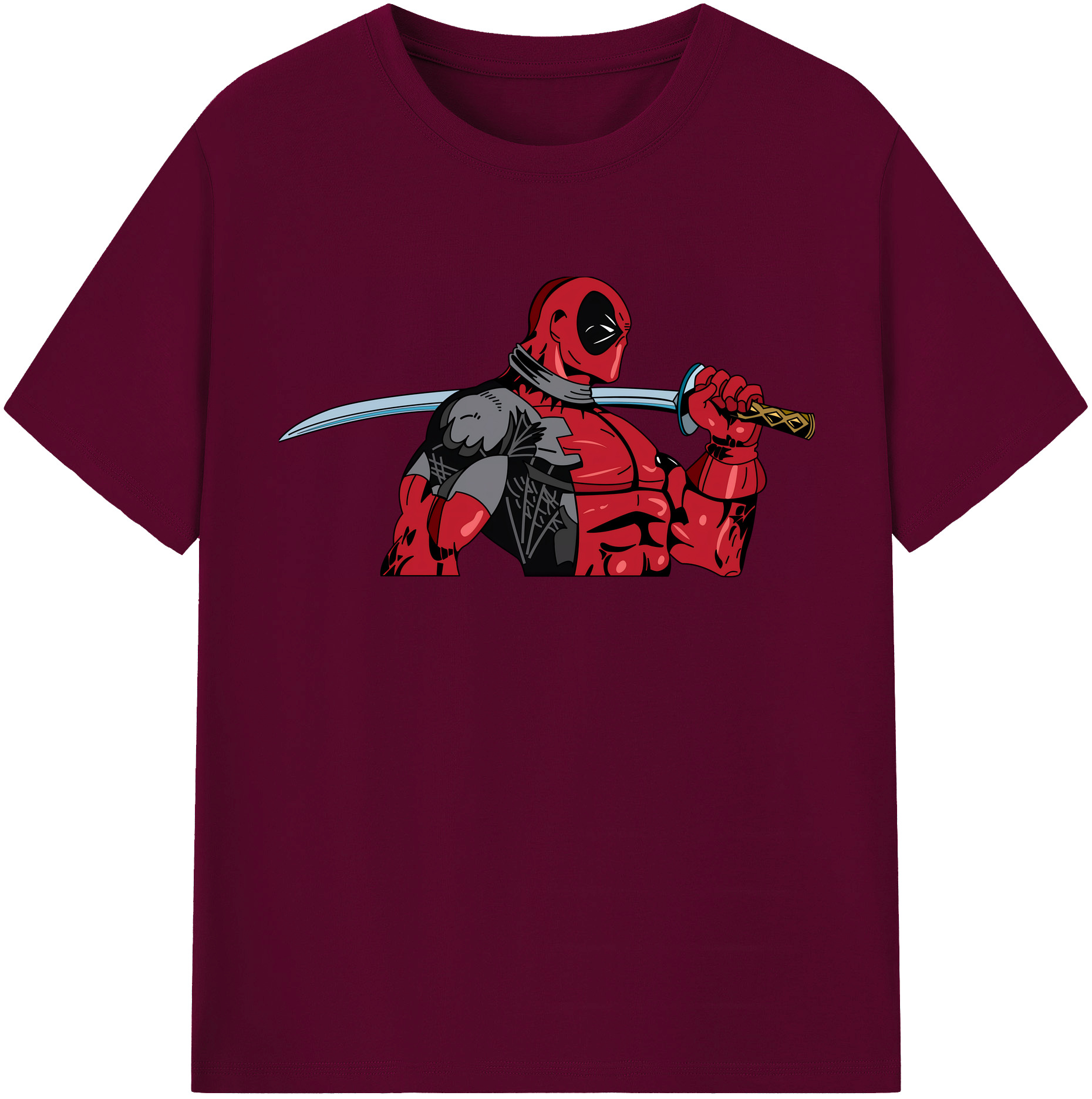 （画像用） Deadpool デッドプール レディースカジュアルプリントTシャツ（綿100％）
